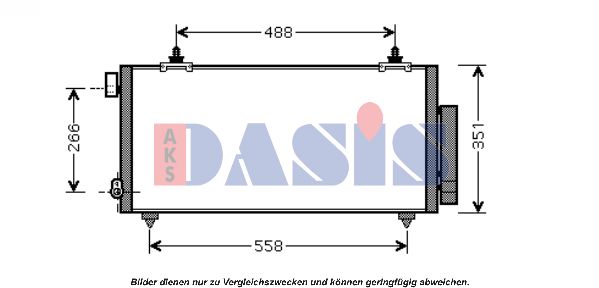 AKS DASIS Конденсатор, кондиционер 212046N